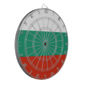 Drapeau Bulgarie tricolore ダーツボード (正面左)