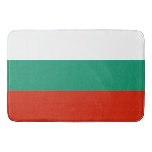 Drapeau Bulgarie tricolore バスマット (正面)