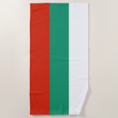 Drapeau Bulgarie tricolore ビーチタオル (正面)