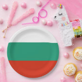 Drapeau Bulgarie tricolore ペーパープレート (パーティー)