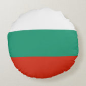 Drapeau Bulgarie tricolore ラウンドクッション (裏面)