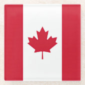 Drapeau Canada ガラスコースター (正面)