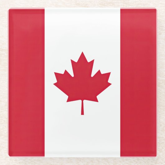 Drapeau Canada ガラスコースター (正面)