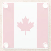 Drapeau Canada ガラスコースター (裏面)