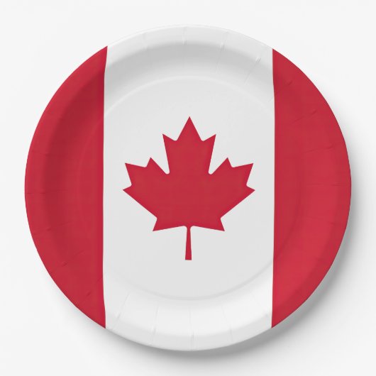 Drapeau Canada ペーパープレート (正面)