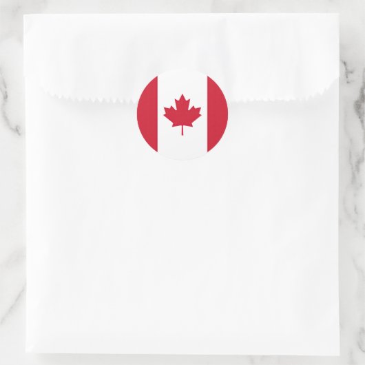Drapeau Canada ラウンドシール (バッグ)