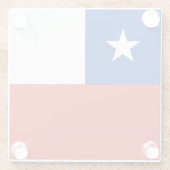 Drapeau Chili ガラスコースター (裏面)