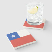 Drapeau Chili ストーンコースター (横)