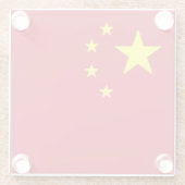 Drapeau Chine ガラスコースター (裏面)