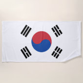 Drapeau Corée du Sud ビーチタオル (正面)