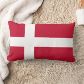 Drapeau Danemark ランバークッション (ブランケット)