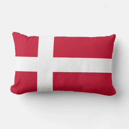 Drapeau Danemark ランバークッション (正面)