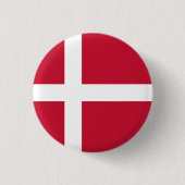 Drapeau Danemark  缶バッジ (正面)