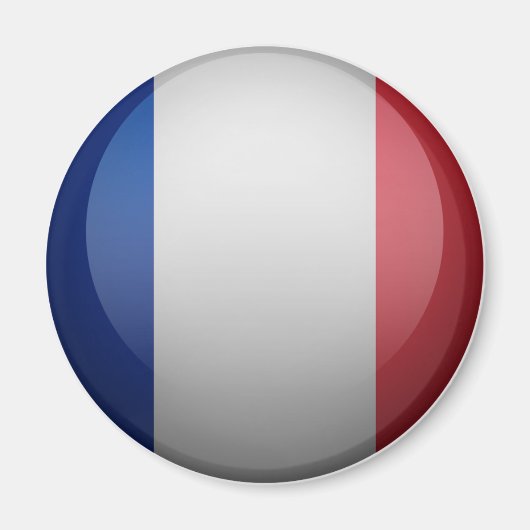 Drapeau de de la France マグネット (正面)