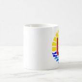 Drapeau de la Polynésie française  コーヒーマグカップ (中央)