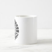Drapeau de la Polynésie française (noir) コーヒーマグカップ (中央)