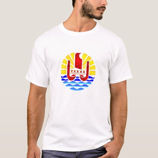 Drapeau de la Polynésie française Tシャツ (正面)