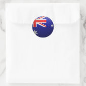 Drapeau de l'Australie ラウンドシール (バッグ)