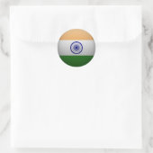 Drapeau de l'Inde ラウンドシール (バッグ)