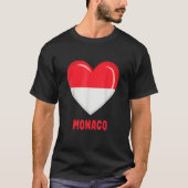 Drapeau de Monaco Monacan Tシャツ (正面)