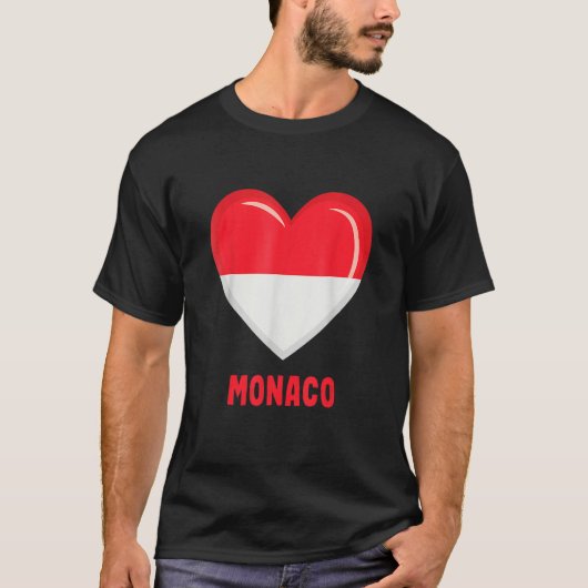 Drapeau de Monaco Monacan Tシャツ (正面)