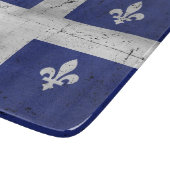 Drapeau du Québec style grunge érodé カッティングボード (角)