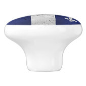 Drapeau du Québec style grunge érodé セラミックノブ (側面)