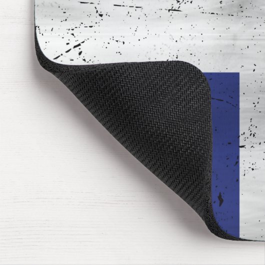 Drapeau du Québec style grunge érodé マウスパッド (コーナー)