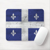 Drapeau du Québec style grunge érodé マウスパッド (マウス)