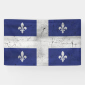 Drapeau du Québec style grunge érodé 横断幕 (横)