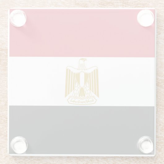 Drapeau Égypte ガラスコースター (裏面)