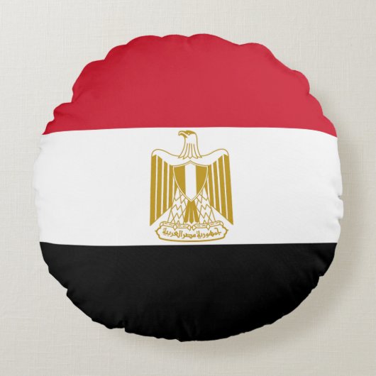 Drapeau Égypte ラウンドクッション (正面)