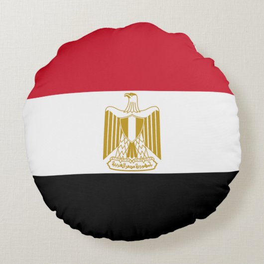 Drapeau Égypte ラウンドクッション (裏面)