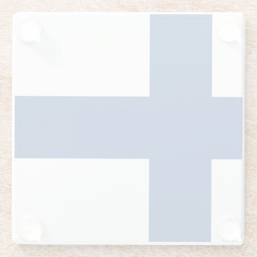 Drapeau Finlande ガラスコースター (裏面)