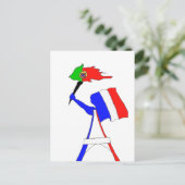 DRAPEAU FRANCE PORTUGAL.png ポストカード (スタンド正面)