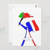 DRAPEAU FRANCE PORTUGAL.png ポストカード (正面/裏面)