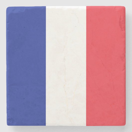 Drapeau France Tricolore ストーンコースター (正面)