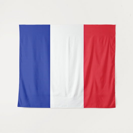Drapeau France Tricolore タペストリー (正面(横))