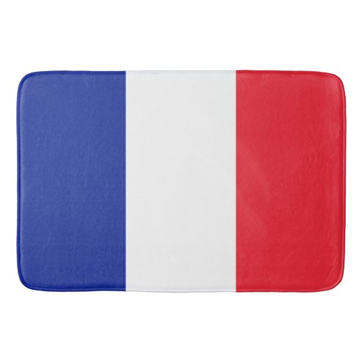 Drapeau France Tricolore バスマット (正面)