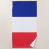 Drapeau France Tricolore ビーチタオル (正面)