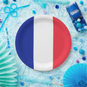 Drapeau France Tricolore ペーパープレート (パーティー)