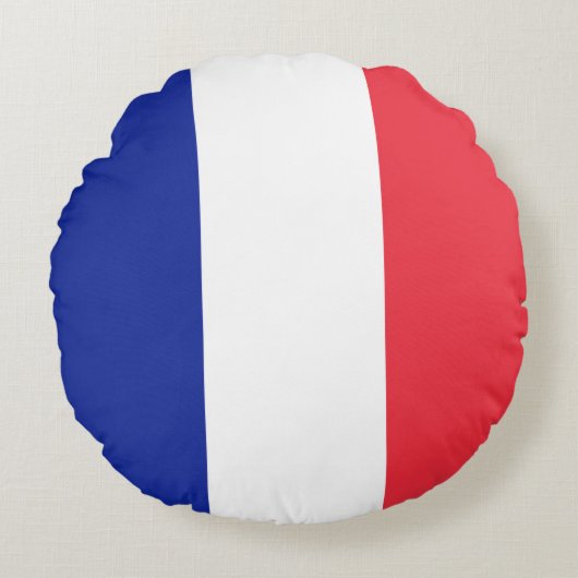  Drapeau France Tricolore ラウンドクッション (正面)