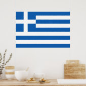 Drapeau Grèce ポスター (キッチン)