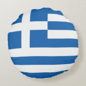 Drapeau Grèce ラウンドクッション (裏面)