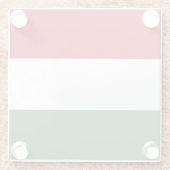 Drapeau Hongrie tricolore ガラスコースター (裏面)