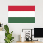 Drapeau Hongrie tricolore ポスター (ホームオフィス)