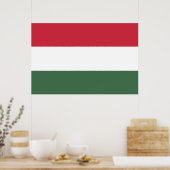 Drapeau Hongrie tricolore ポスター (キッチン)