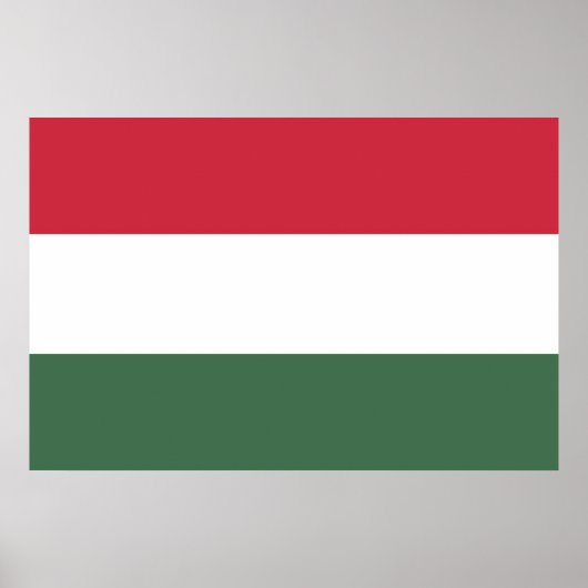 Drapeau Hongrie tricolore ポスター (正面)