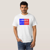 drapeau indépendantiste haïtien (1803) tシャツ (正面フル)