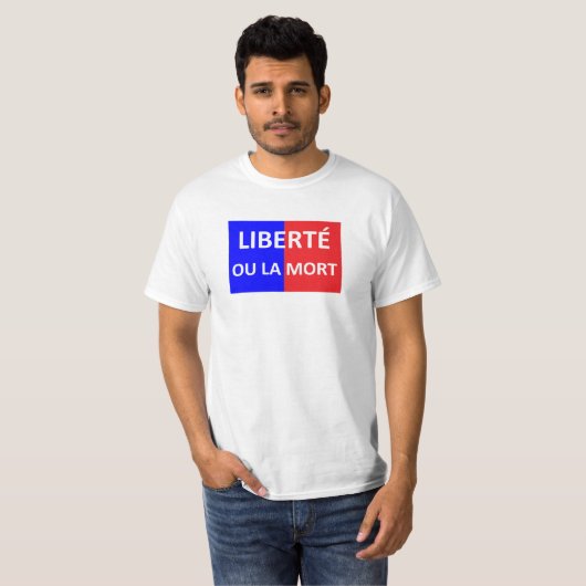 drapeau indépendantiste haïtien (1803) tシャツ (正面フル)
